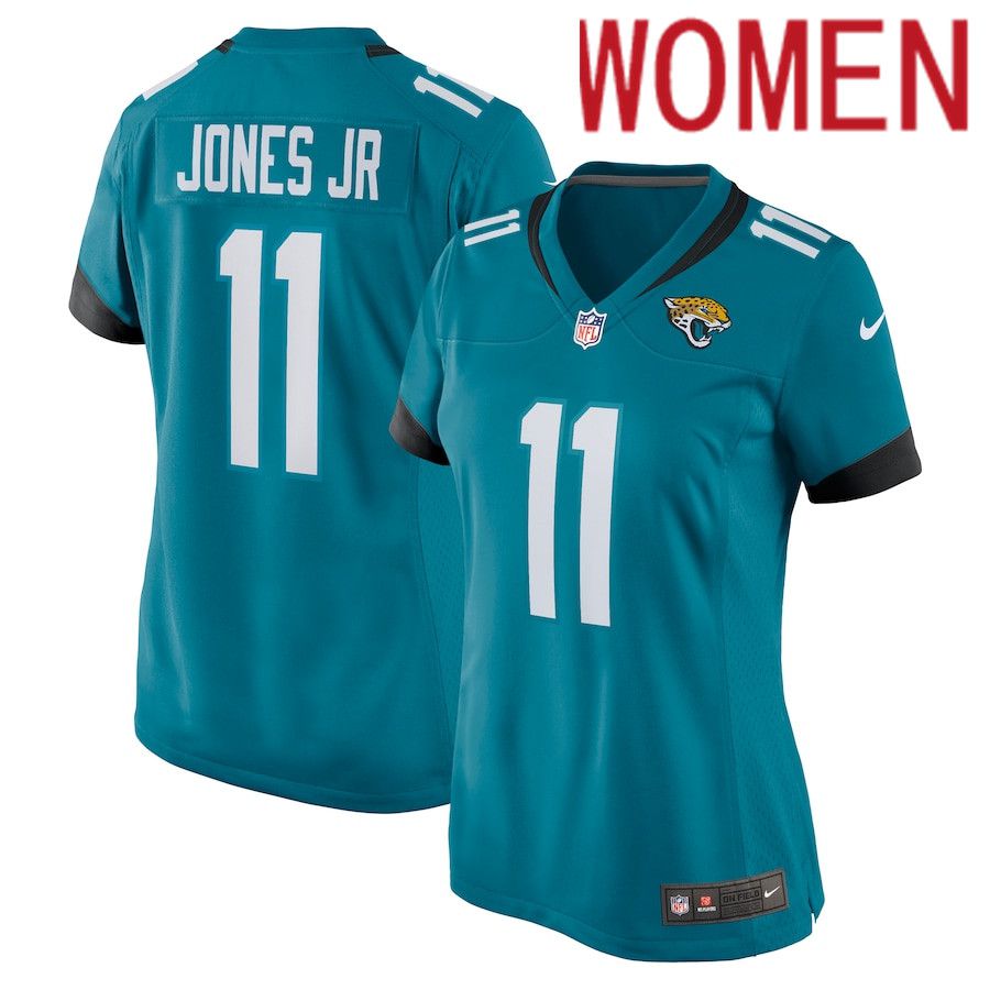 Women Jacksonville Jaguars #11 Marvin Jones Jr. Nike Green Nike Game NFL Jersey->women nfl jersey->Women Jersey